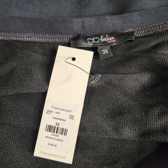 Francesca's Collection Kelly Cinched Side Midi Skirt 3X NWT - Picture 6 of 10